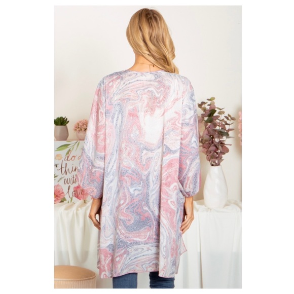 125 ❤️cute marbled kimono - Picture 3 of 7